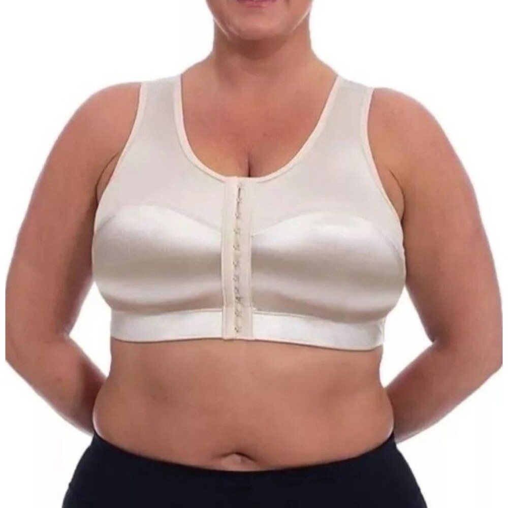 ENELL Full Coverage High Impact Sports Bra Gold Back Support Sz 0 Bust 34"-37"